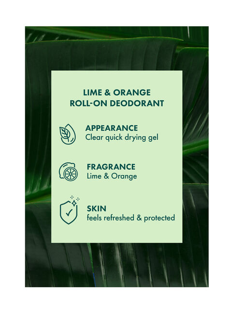 Lime & Orange Roll-On Deodorant 65ml